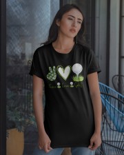 Peace Love Golf - Golf Lover Classic T-Shirt apparel-classic-tshirt-lifestyle-08