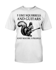 I Like Squirrels And Guitars And May Be 3 People - Love Squirrel Classic T-Shirt tile