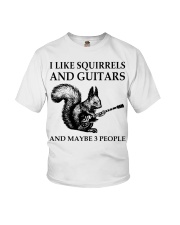 I Like Squirrels And Guitars And May Be 3 People - Love Squirrel Youth T-Shirt tile