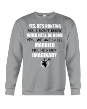 Yes He's Hunting - No I Don't Know - Funny Hunting Crewneck Sweatshirt tile