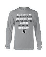 Yes He's Hunting - No I Don't Know - Funny Hunting Long Sleeve Tee tile