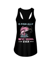 O-Fish-Ally Best Mama Ever - Love Fishing Ladies Flowy Tank tile