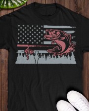 Fishing Flag - Love Fishing Classic T-Shirt apparel-classic-tshirt-lifestyle-front-160