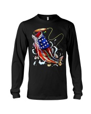 Bass Fish Flag - Love Fishing Long Sleeve Tee tile