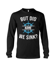 But Did We Sink - Love Cruise Long Sleeve Tee tile
