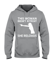 This Woman Doesn't Retreat She Reloads - Gun Lover Hooded Sweatshirt tile