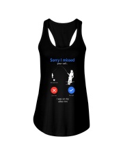 Sorry I Miss Your Call I Was On The Other Line Ladies Flowy Tank tile