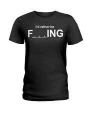 I'd Rather Be Fishing - Love Fishing Ladies T-Shirt tile