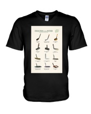 Evolution Of The Putter - Golf Lover V-Neck T-Shirt tile