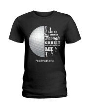 I Can Do All Things - Love Golf Ladies T-Shirt tile