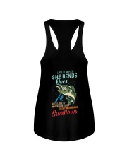 I Like It When She Bends Over But I Love It When She Tugs On My Worm And Swallows - Love Fishing Ladies Flowy Tank tile