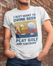 Drink Beer Play Golf Take Nap - Golf Lover Classic T-Shirt apparel-classic-tshirt-lifestyle-26