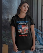 Gone Fishing Be Back To Go Hunting Classic T-Shirt apparel-classic-tshirt-lifestyle-08