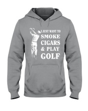 I Just Smoke Cigars And Play Golf Hooded Sweatshirt tile