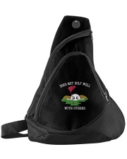 Does Not Golf Well With Others - Golf Gifts Sling Pack tile