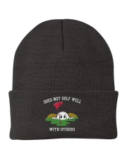 Does Not Golf Well With Others - Golf Gifts Knit Beanie tile