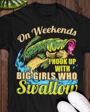 On Weekends I Hook Up With Big Girls - Love Fishing Classic T-Shirt apparel-classic-tshirt-lifestyle-front-160
