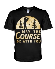 May The Course Be With You V-Neck T-Shirt tile