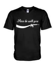 Piece Be With You - Gun Lover V-Neck T-Shirt tile
