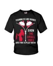 Fishing Is Like Boobs - Fishing Gifts Youth T-Shirt tile