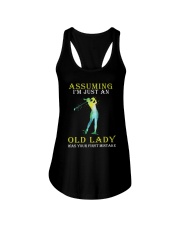 Assuming I'm Just An Old Lady - Love Golf Ladies Flowy Tank tile