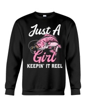 Just A Girl Keeping It Reel - Fishing Gifts Crewneck Sweatshirt tile