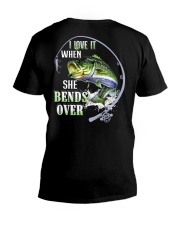 I Love It When She Bends Over - Fishing Gifts V-Neck T-Shirt tile
