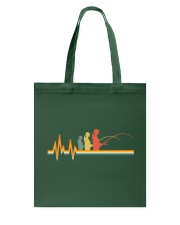 Heartbeat Fishing Retro - Love Fishing Tote Bag tile