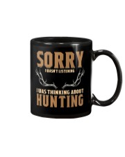 Sr I Wasn't Listening I Was Thinking About Hunting Mug tile