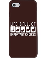 Life Is Full Of Important Choices - Golf Lover Phone Case tile