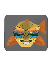 Trout Wearing Glasses Sunset - Love Fishing Mousepad tile