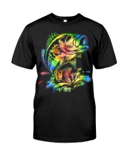 Tie Dye Fish - Love Fishing Classic T-Shirt front