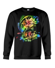Tie Dye Fish - Love Fishing Crewneck Sweatshirt tile
