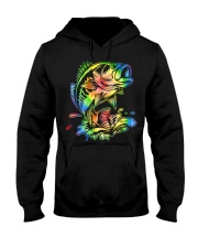 Tie Dye Fish - Love Fishing Hooded Sweatshirt tile