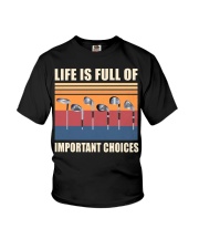 Life Is Full Of Important Choices - Love Golf Youth T-Shirt tile