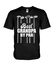 Best Grandpa By Par - Golf Lover V-Neck T-Shirt tile