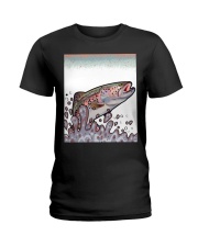 Rainbow Trout - Love Fishing Ladies T-Shirt tile