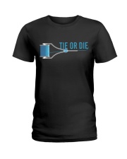 Tie Or Die - Love Fishing Ladies T-Shirt tile