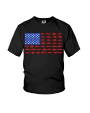 US Flag Fishing - Love Fishing Youth T-Shirt tile