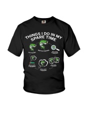 Things I Do In My Spare Time- Love Fishing Youth T-Shirt tile