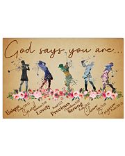 God Says You Are - Golf Lover Horizontal Poster tile