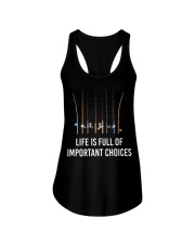 Life Is Full Of Important Choices - Love Fishing Ladies Flowy Tank tile