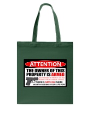 Attention - Gun Lover Tote Bag tile