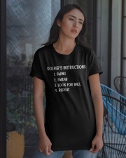 Golfer's Instructions - Love Golf Classic T-Shirt apparel-classic-tshirt-lifestyle-08