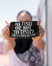 To Fish Or Not To Fish - Love Fishing Cloth Face Mask - 3 Pack aos-face-mask-lifestyle-07
