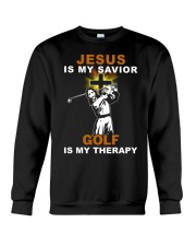 Jesus Is My Savior Golf Is My Therapy - Love Golf Crewneck Sweatshirt tile