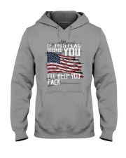 If This Flag Offends You - I'll Help Pack Flag Hooded Sweatshirt tile
