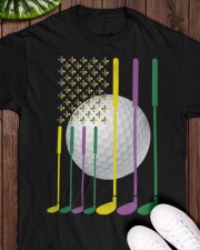 Mardi Gras Golf Clubs Flag - Love Golf Classic T-Shirt apparel-classic-tshirt-lifestyle-front-160