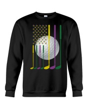 Mardi Gras Golf Clubs Flag - Love Golf Crewneck Sweatshirt tile