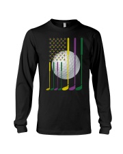 Mardi Gras Golf Clubs Flag - Love Golf Long Sleeve Tee tile